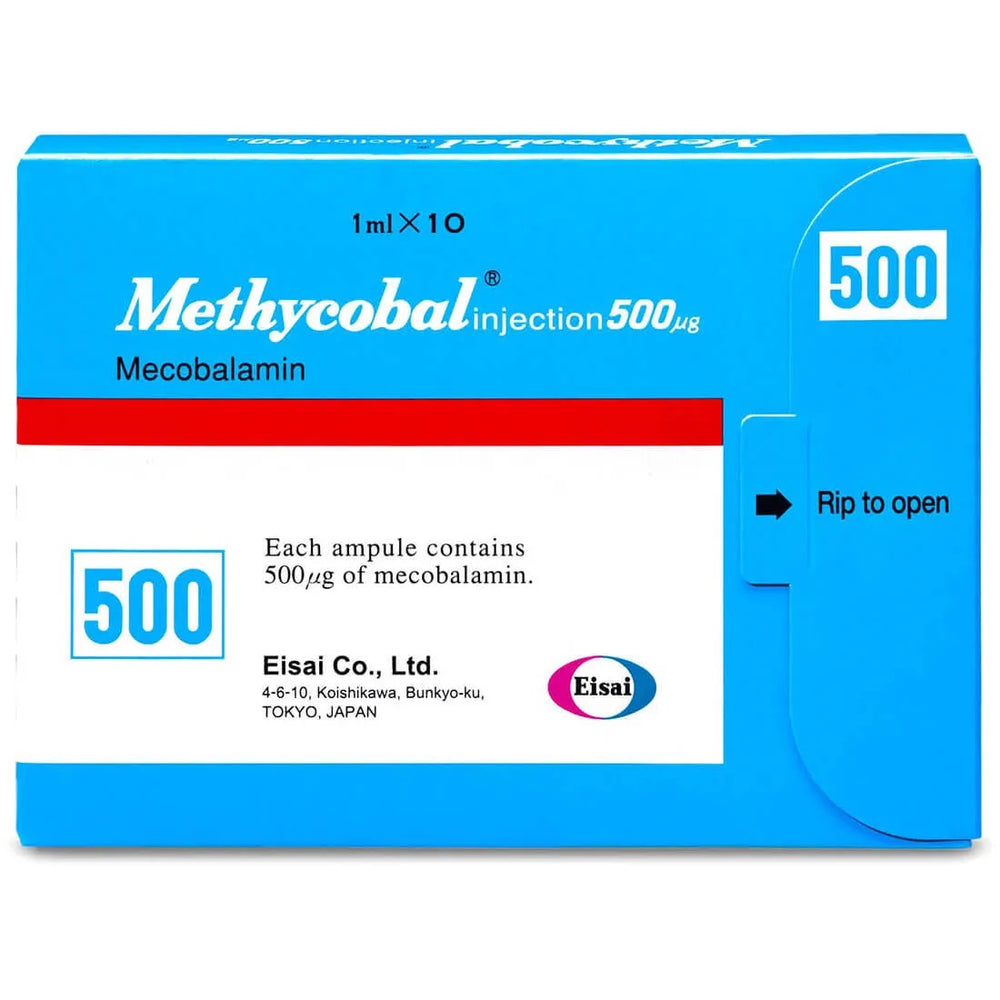 Methycobal Injection 500mcg (1 Box = 10 Ampoules)
