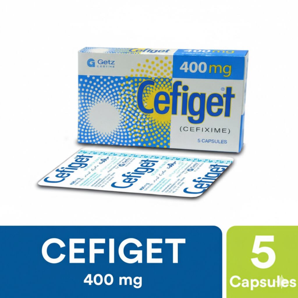 Cefiget Capsules 400mg (1 Box = 1 Strip)