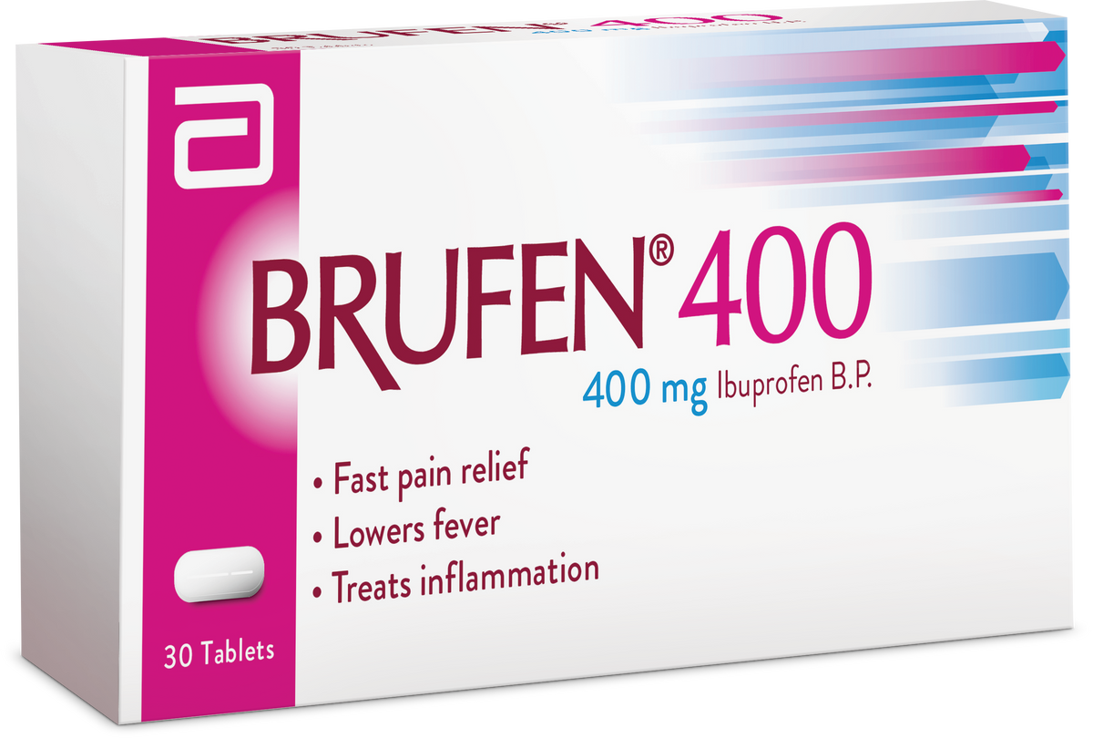 Brufen Tablets 400mg (1 Strip = 10 Tablets)