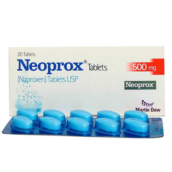 Neoprox Tablets 500mg (1 Box = 2 Strips)