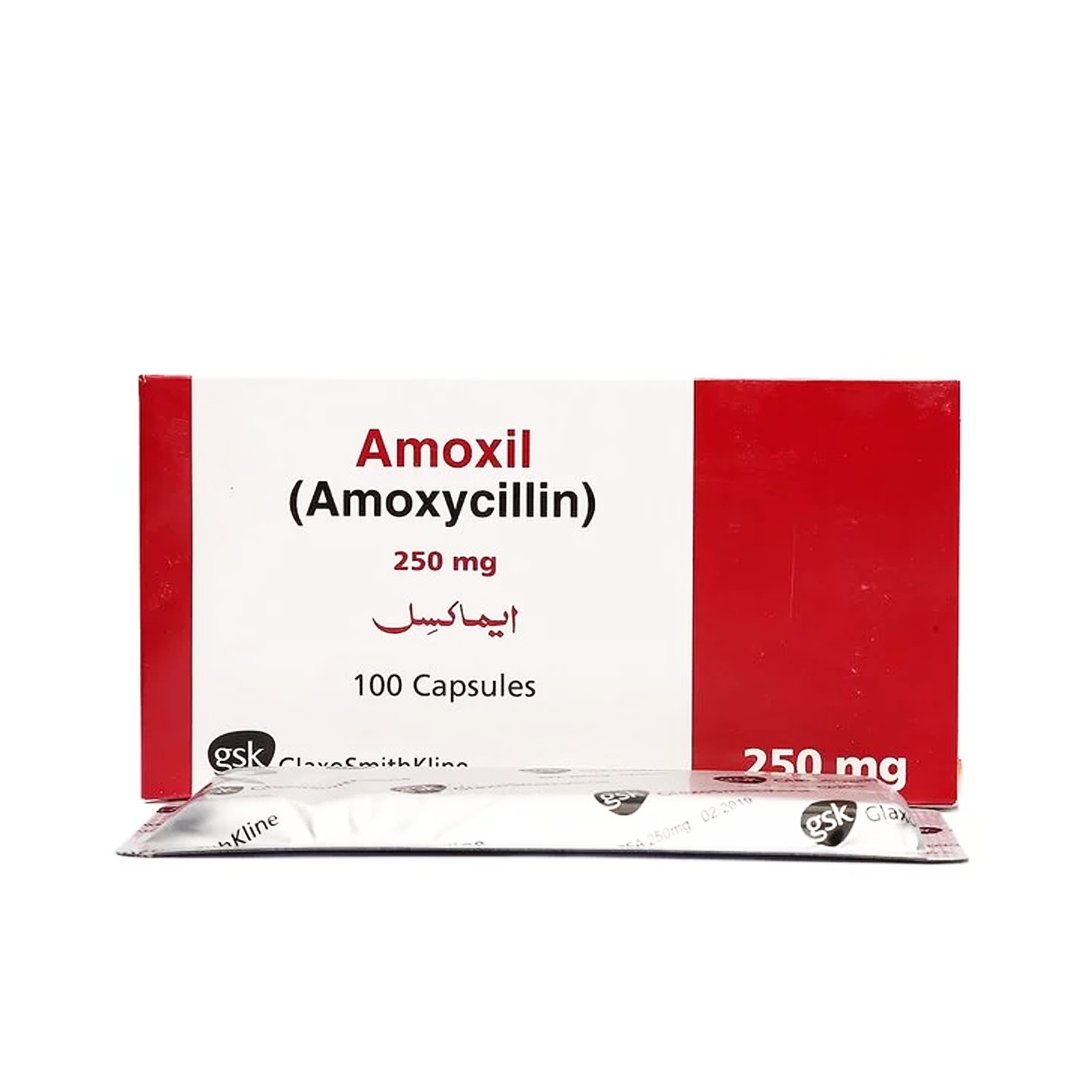 Amoxil Capsules 250mg (1 Strip = 20 Capsules)