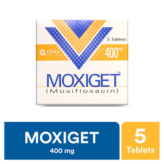 Moxiget Tablets 400mg (1 Box = 1 Strip)(1 Strip = 5 Tablets)