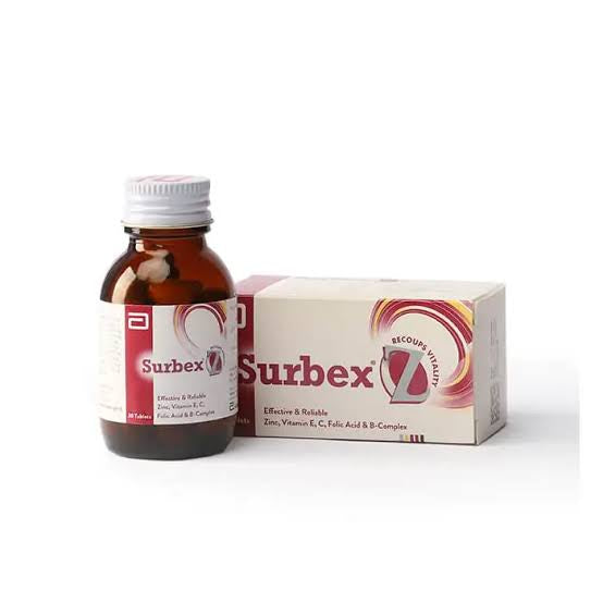 Surbex Z Tablets (1 Bottle = 30 Tablets)