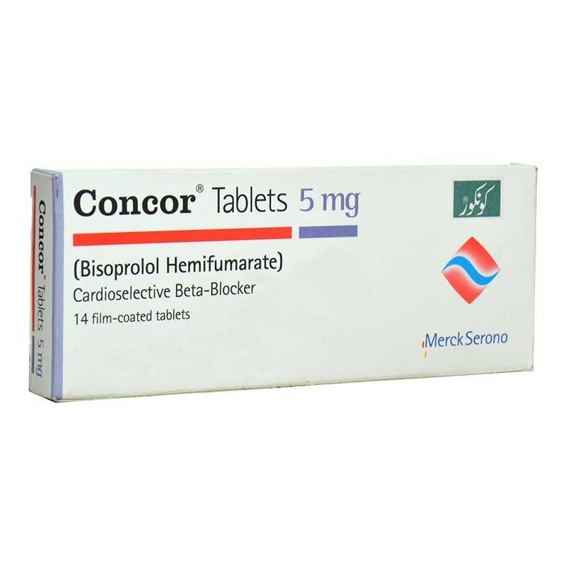 Concor Tablets 5mg (1 Box = 1 Strip)