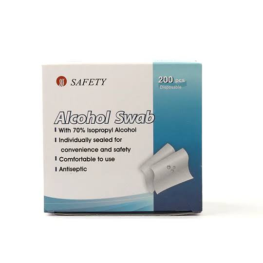 Safety Alcohol Swab (1 Box = 200Pcs)