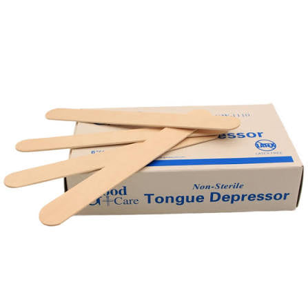 WOODEN TONGUE DEPRESSOR ( 1 BOX )