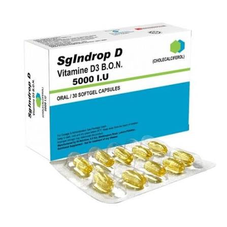 Indrop-D 5000 IU Softgel Capsule 30
