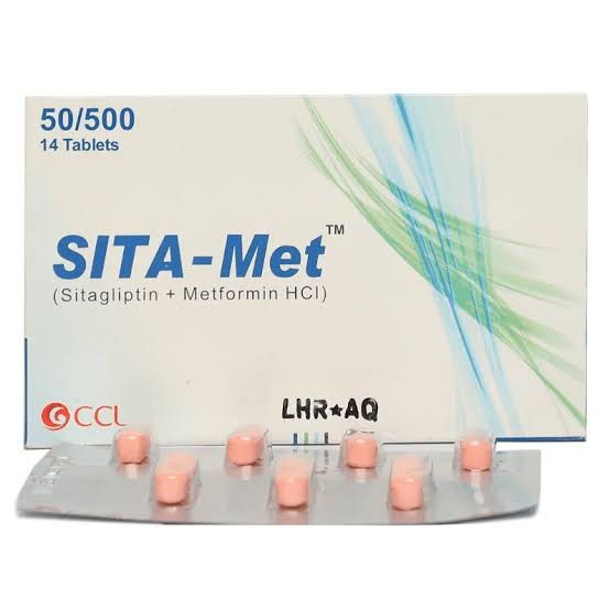 Sita-Met Tablets 50/500mg (1 Strip = 7 Tablets)