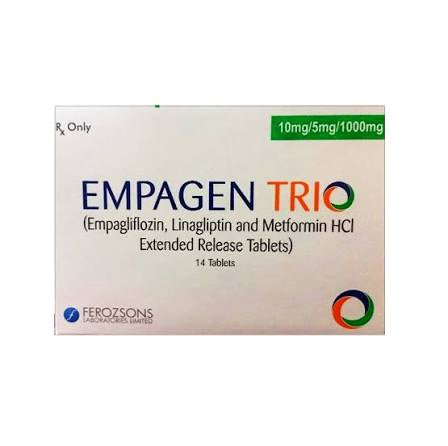 Empagen-M XR Tablets 25/1000mg (1 Box = 2 Strips) (1 Strip = 7 Tablets)