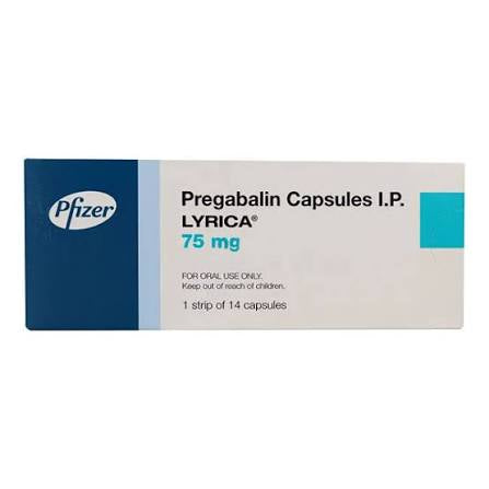 Lyrica Capsules 75mg (1 Box = 1 Strip)(1 Strip = 14 Capsules)