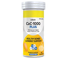 Cac-1000 Plus Effervescent Mango Flavor Tablets (1 Bottle = 10 Tablets)