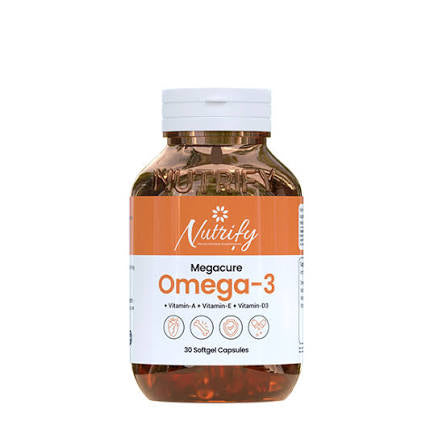 Nutrify Megacure Omega-3 Softgels ( 30 Capsules)