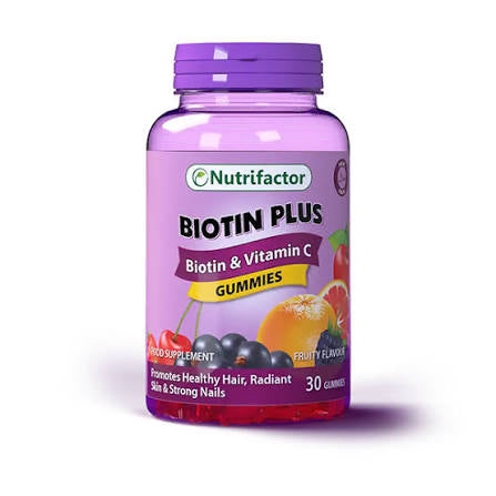 Nutrifactor Biotin Plus Gummies (1 Bottle = 30 Tablets)