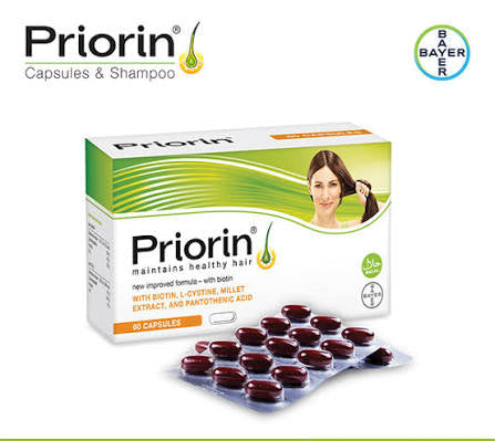Priorin Capsules - Hair Growth Supplements (1 Box = 4 Strips) (1 Strip = 15 Capsules)