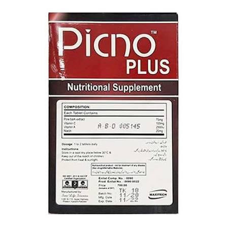 Picno Plus Tablets (1 Strip = 10 Tablets)