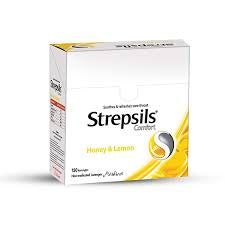 Strepsils Honey & Lemon Lozenges (1 Strip = 10 Tablets)