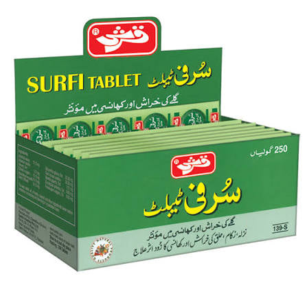 Qarshi Surficol Tablets (1 Strip = 10 Tablets)