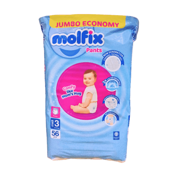 Molfix Baby Pants Jumbo Pack Midi size 3 56Pcs