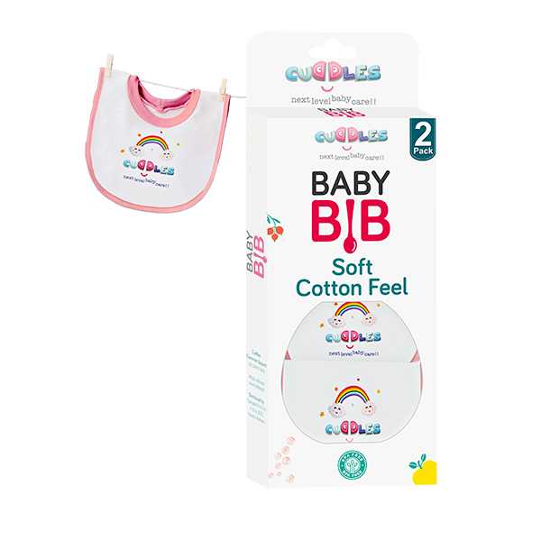 Cuddles Ultra Soft Baby Bibs (Pack of 2)