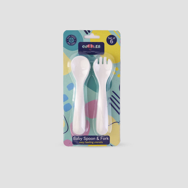 Cuddles pack of 2 spoon & fort set