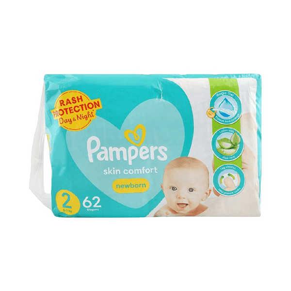 Pampers Dry Diapers Mega Pack Small Size 2 62Pcs