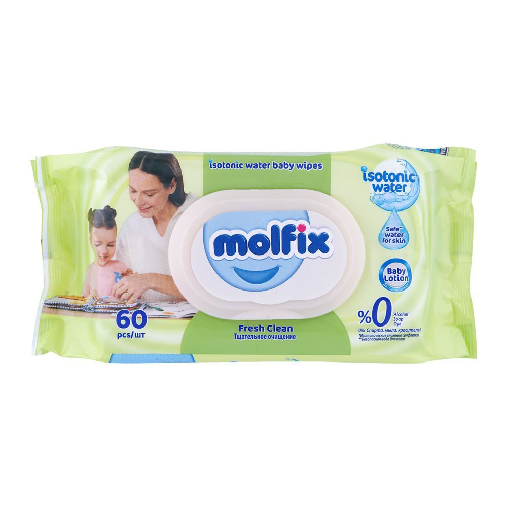 Molfix Isotonic Water Fresh Clean Baby Wipes