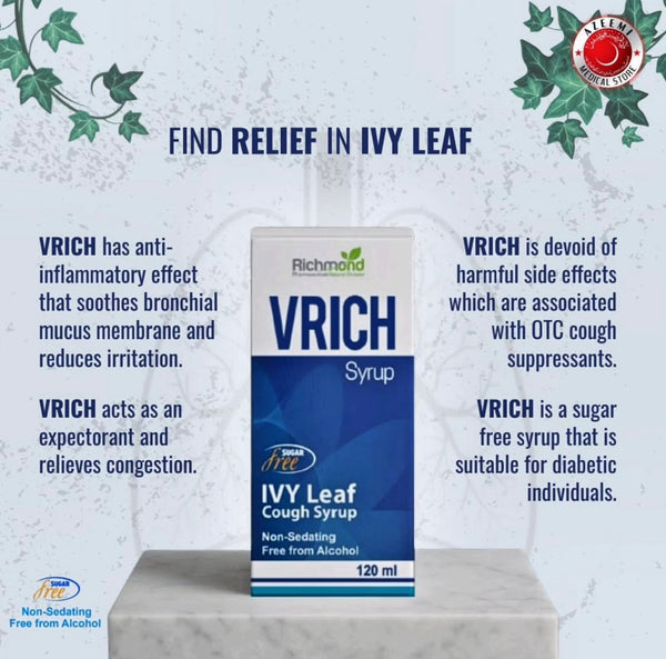 VRICH IVY Leaf Cough Syrup – 120ml