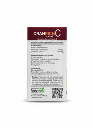 CranRich C Sachet – Cranberry Extract & Vitamin C